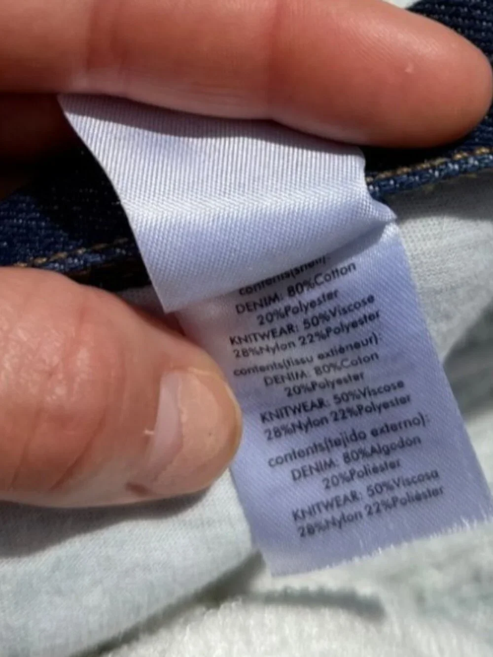 WeWoreWhat High Rise Denim Cable Knit Wide Leg Jean Size 27 - Picture 11 of 16